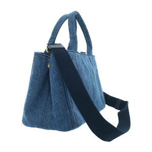 Prada Canapa Denim 2WAY Mini Handbag